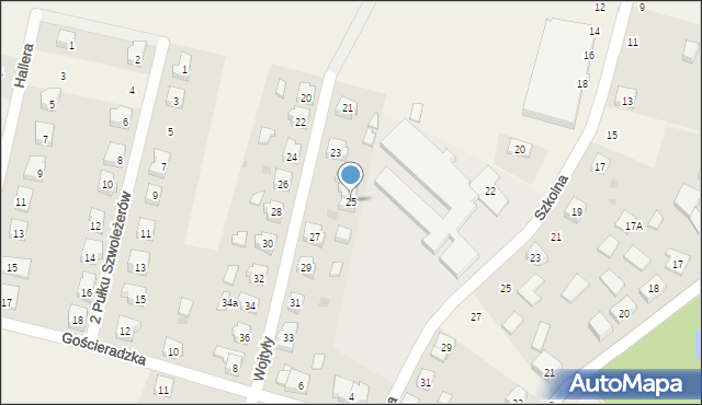 Wielki Klincz, Wojtyły Karola, kard., 25, mapa Wielki Klincz