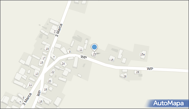 Wierzchowo, Wojska Polskiego, 13, mapa Wierzchowo