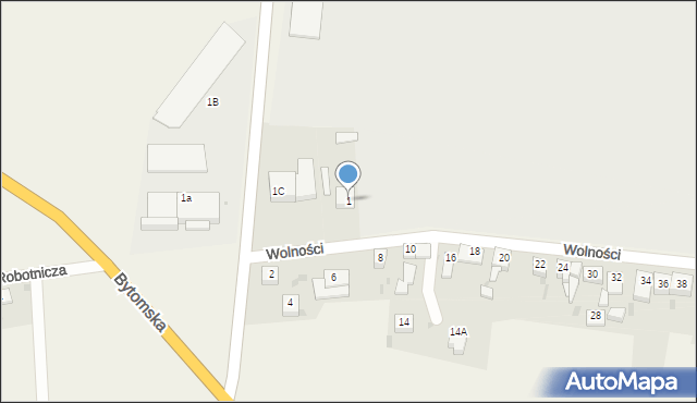 Wieszowa, Wolności, 1, mapa Wieszowa