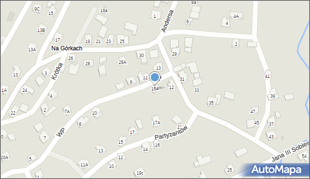 Wilamowice, Wojska Polskiego, 10A, mapa Wilamowice