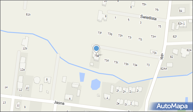 Wilcza Góra, Wojska Polskiego, 73e, mapa Wilcza Góra