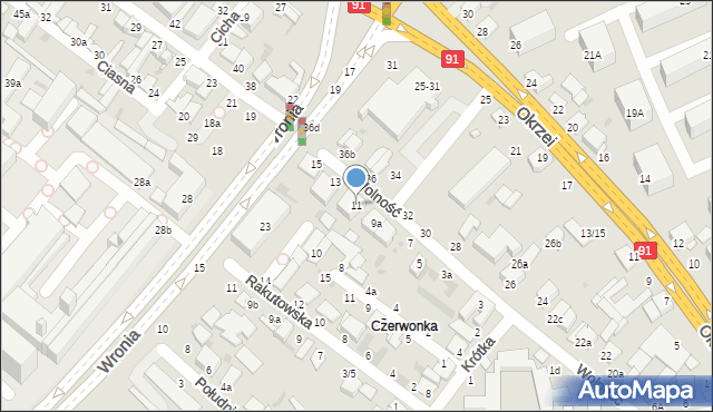 Włocławek, Wolność, 11, mapa Włocławka