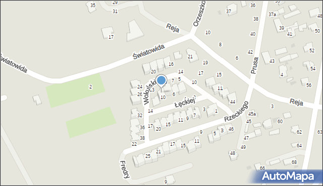 Włodawa, Wokulskiego, 11, mapa Włodawa