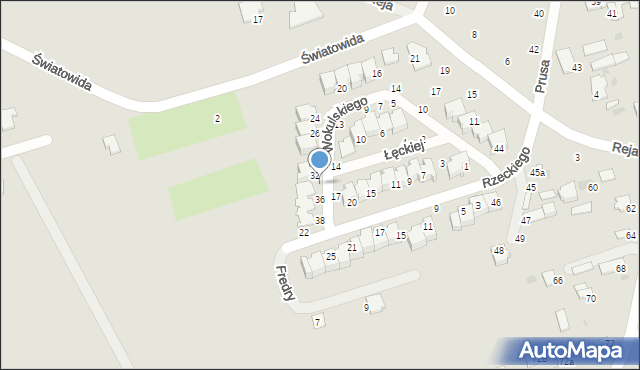 Włodawa, Wokulskiego, 34, mapa Włodawa