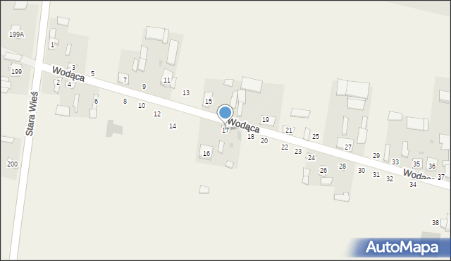 Wodąca, Wodąca, 17, mapa Wodąca