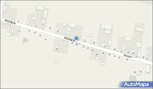 Wodąca, Wodąca, 20, mapa Wodąca