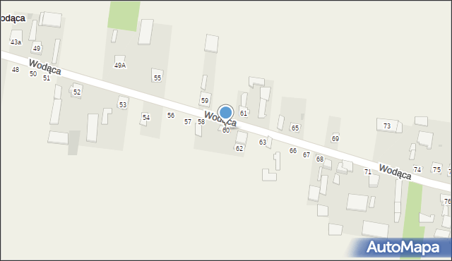 Wodąca, Wodąca, 60, mapa Wodąca