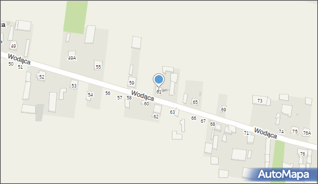 Wodąca, Wodąca, 61, mapa Wodąca