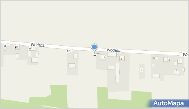 Wodacz, Wodacz, 10, mapa Wodacz