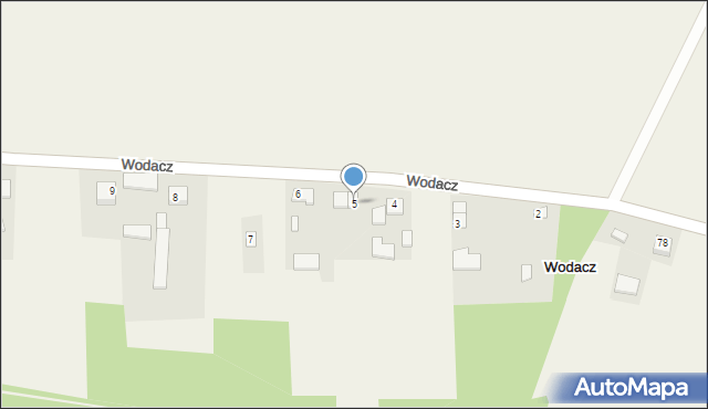 Wodacz, Wodacz, 5, mapa Wodacz