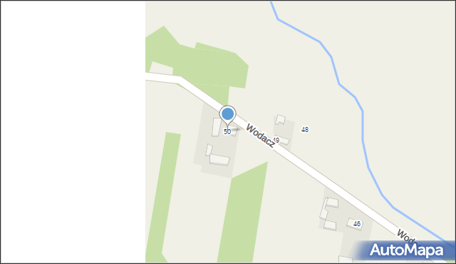 Wodacz, Wodacz, 50, mapa Wodacz