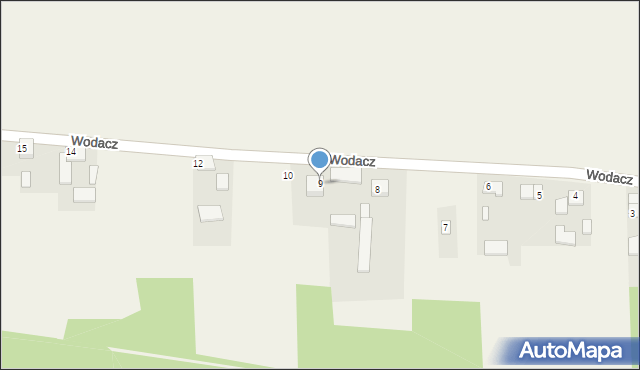 Wodacz, Wodacz, 9, mapa Wodacz