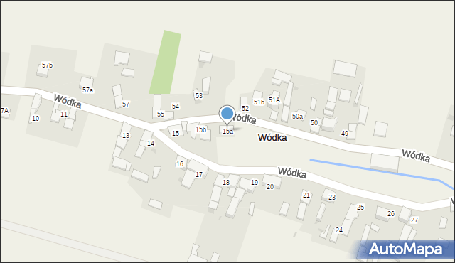 Wódka, Wódka, 15a, mapa Wódka