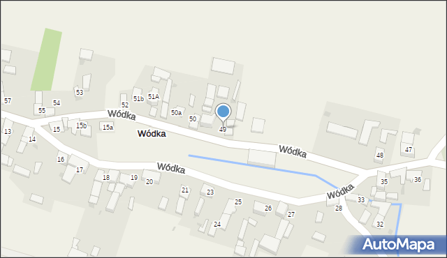 Wódka, Wódka, 49, mapa Wódka