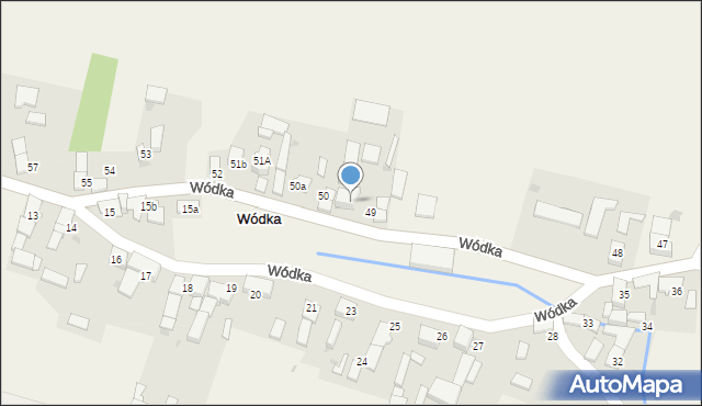 Wódka, Wódka, 49a, mapa Wódka