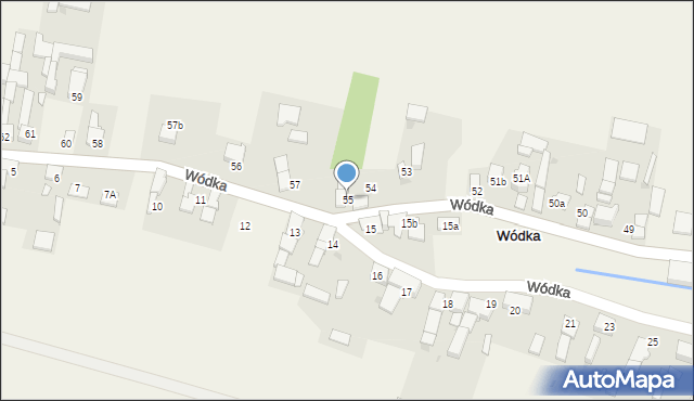 Wódka, Wódka, 55, mapa Wódka