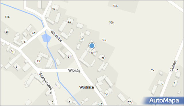 Wodnica, Wodnica, 60, mapa Wodnica