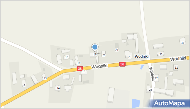 Wodniki, Wodniki, 19, mapa Wodniki