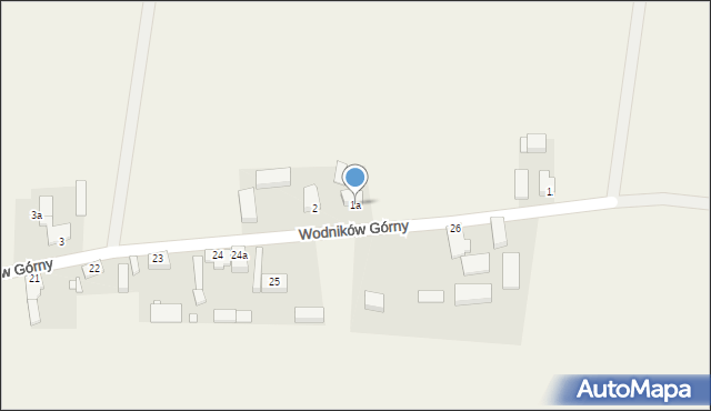 Wodników Górny, Wodników Górny, 1a, mapa Wodników Górny