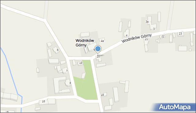 Wodników Górny, Wodników Górny, 20, mapa Wodników Górny