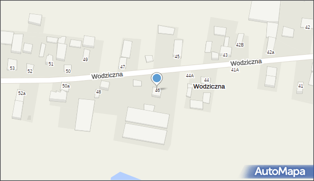 Wodziczna, Wodziczna, 46, mapa Wodziczna