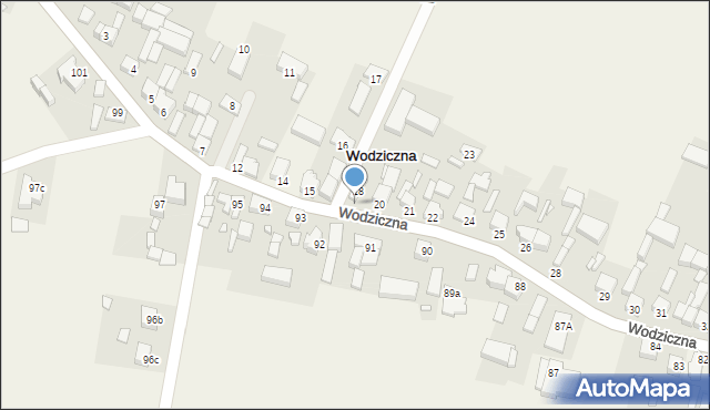 Wodziczna, Wodziczna, 19, mapa Wodziczna