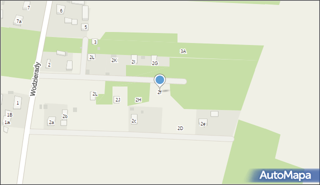 Wodzierady, Wodzierady, 2f, mapa Wodzierady