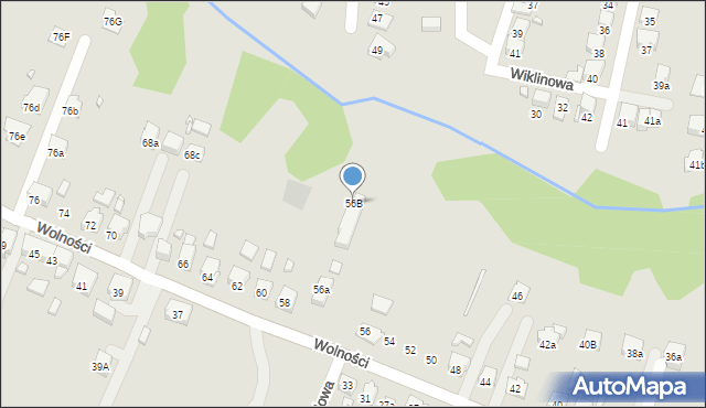 Wodzisław Śląski, Wolności, 56B, mapa Wodzisławia Śląskiego