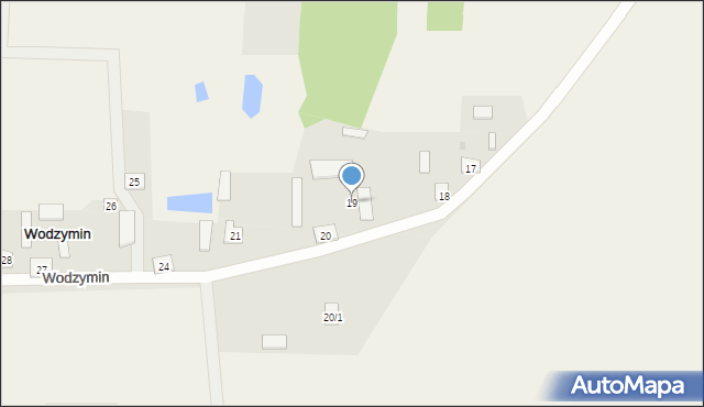 Wodzymin, Wodzymin, 19, mapa Wodzymin