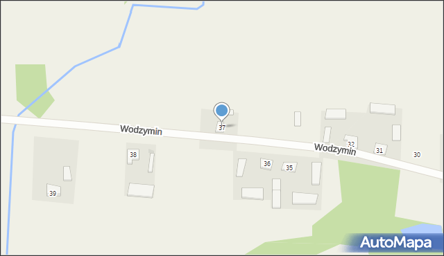 Wodzymin, Wodzymin, 37, mapa Wodzymin