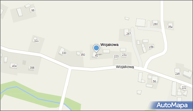 Wojakowa, Wojakowa, 42, mapa Wojakowa