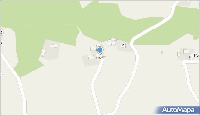 Wojakowa, Wojakowa, 52, mapa Wojakowa
