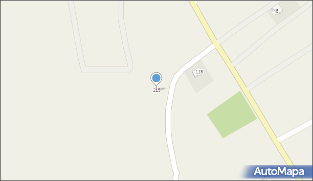 Wojaszówka, Wojaszówka, 215, mapa Wojaszówka