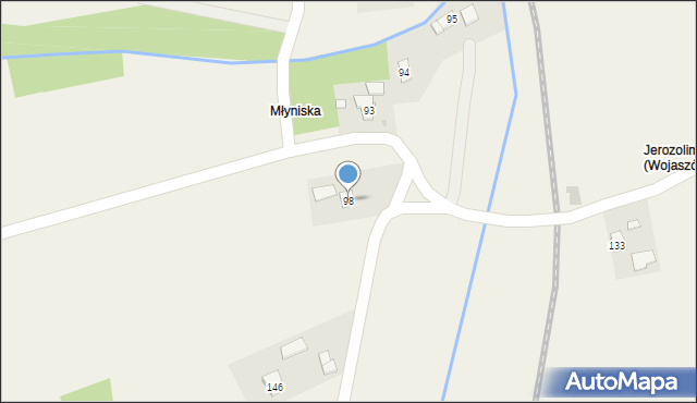 Wojaszówka, Wojaszówka, 98, mapa Wojaszówka