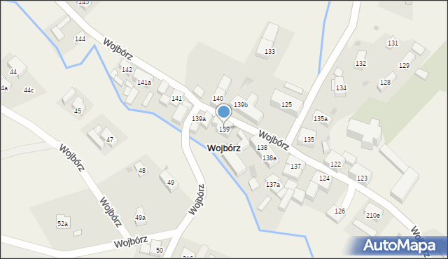 Wojbórz, Wojbórz, 139, mapa Wojbórz