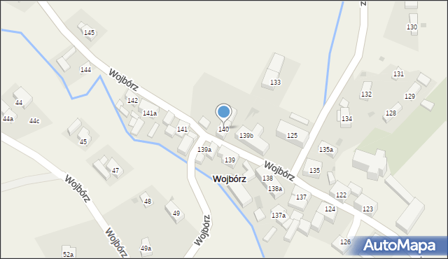 Wojbórz, Wojbórz, 140, mapa Wojbórz