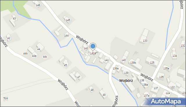Wojbórz, Wojbórz, 141a, mapa Wojbórz