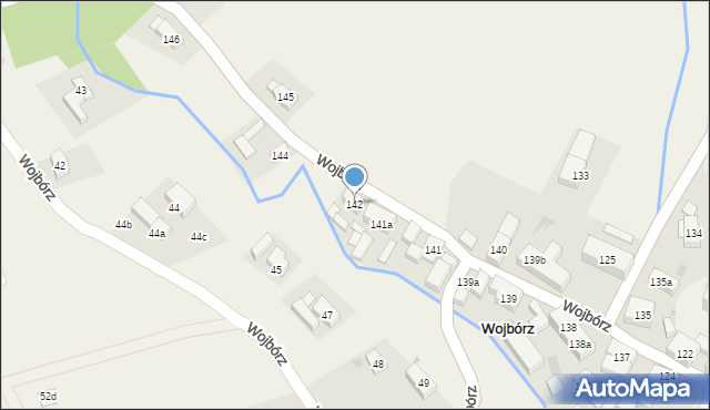 Wojbórz, Wojbórz, 142, mapa Wojbórz