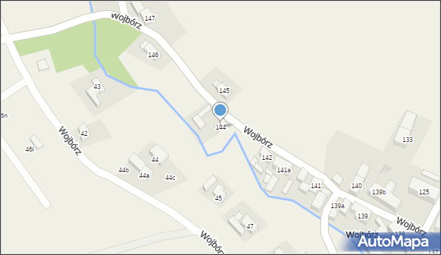 Wojbórz, Wojbórz, 144, mapa Wojbórz