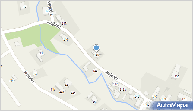 Wojbórz, Wojbórz, 145, mapa Wojbórz