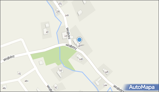 Wojbórz, Wojbórz, 147, mapa Wojbórz