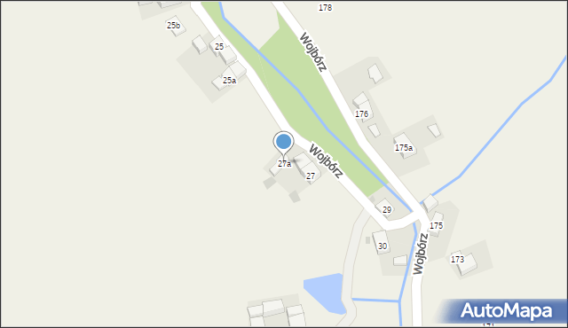 Wojbórz, Wojbórz, 27a, mapa Wojbórz