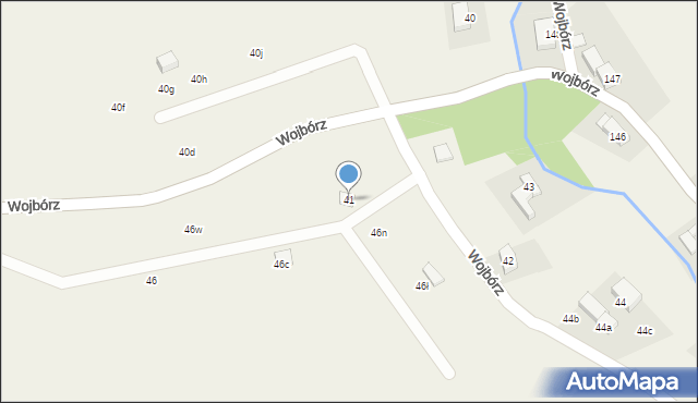 Wojbórz, Wojbórz, 46p, mapa Wojbórz