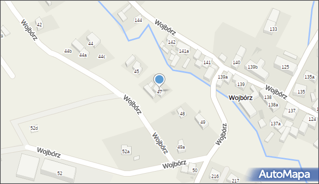 Wojbórz, Wojbórz, 47, mapa Wojbórz