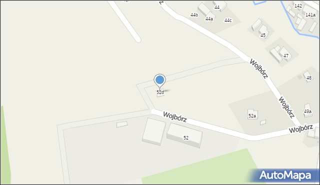 Wojbórz, Wojbórz, 52d, mapa Wojbórz