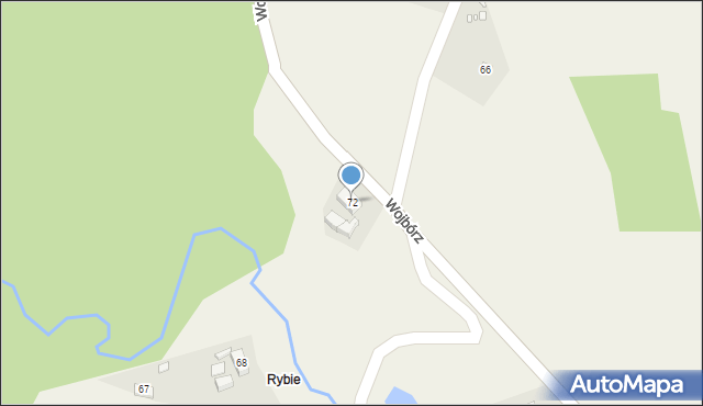 Wojbórz, Wojbórz, 72, mapa Wojbórz