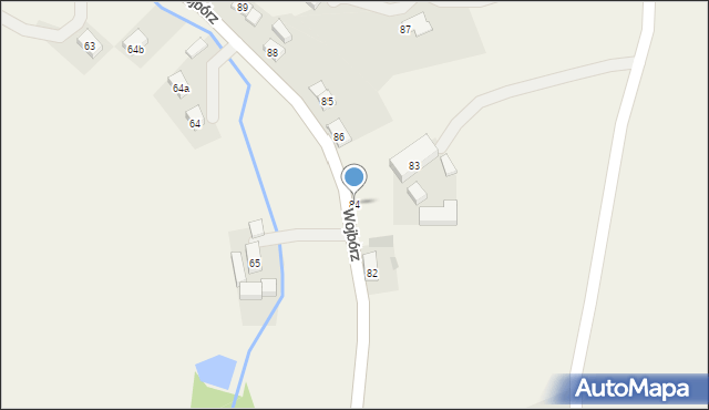 Wojbórz, Wojbórz, 84, mapa Wojbórz