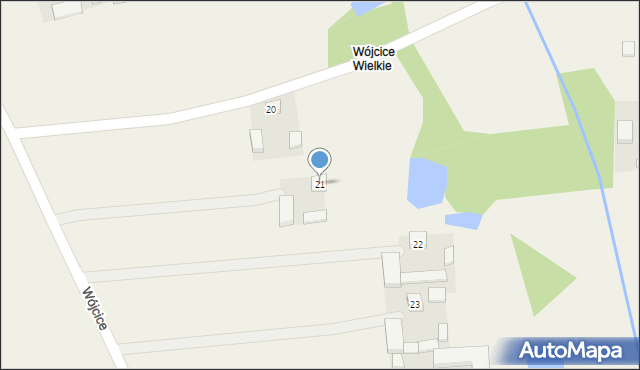 Wójcice, Wójcice, 21, mapa Wójcice