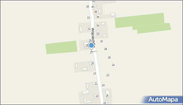 Wojciechów, Wojciechów, 27, mapa Wojciechów