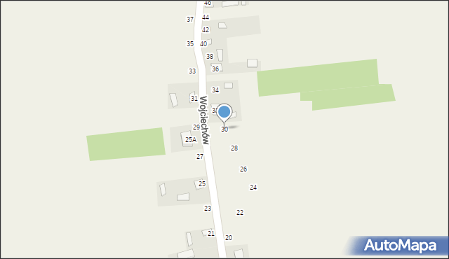 Wojciechów, Wojciechów, 30, mapa Wojciechów